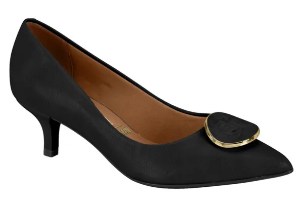 Stiletto Vizzano Napa Calf Boton Negro