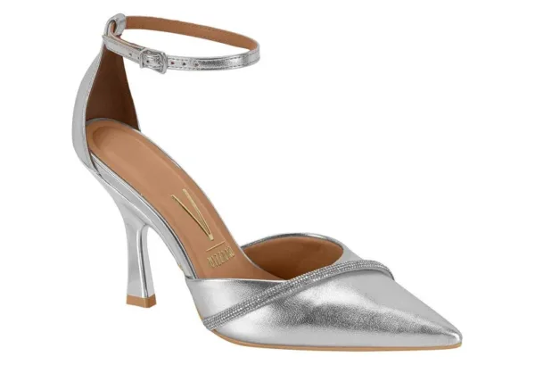 Stiletto Vizzano Brilho Italia Xangai Plata Cristal
