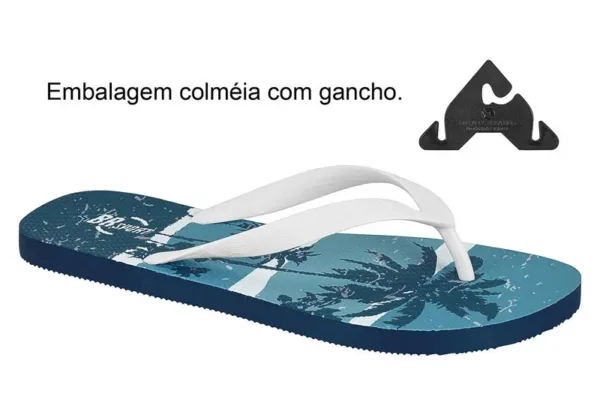 Sandalia Vizzano Br Sport Masculina Tira Pronta Tropical Branco Marino Multi Turquesa