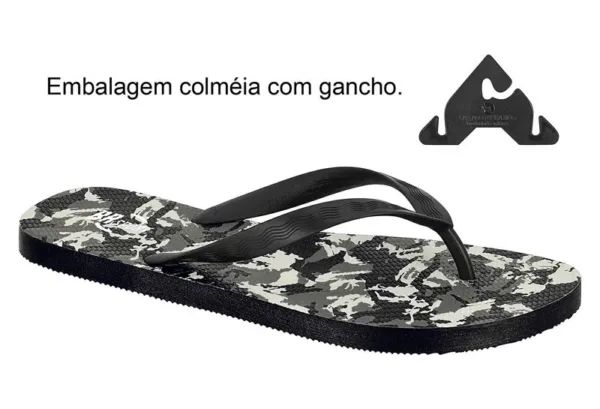 Sandalia Vizzano Tira Pronta Camuflado Multi Preto