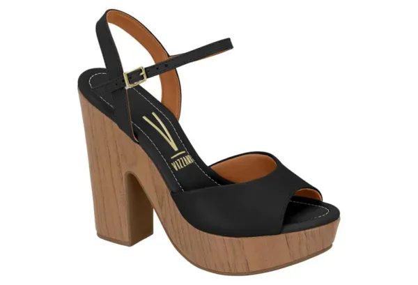 Plataforma Vizzano Pelica /Napa/Negro 01/Multi Camel 1165