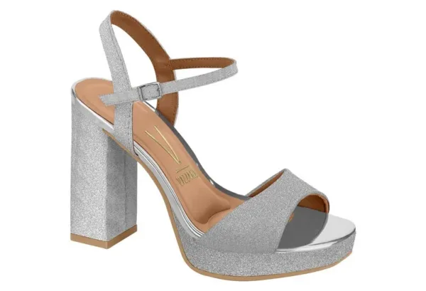 Plataforma Vizzano Tela Shine Paris Plata