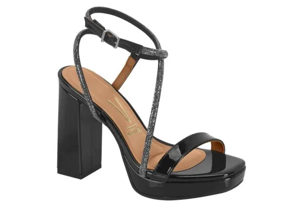 Plataforma Vizzano Tira Verniz Premium Hematite Negro