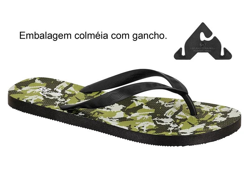 Sandalia Br Sport Masculina verde militar — Br Sport