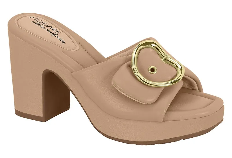 Plataforma Modare Napa Nude Hebilla Corazon — Modare Ultraconfort