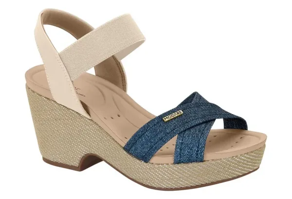 Plataforma Modare Np Jeans Oscuro/ Crema — Modare Ultraconfort