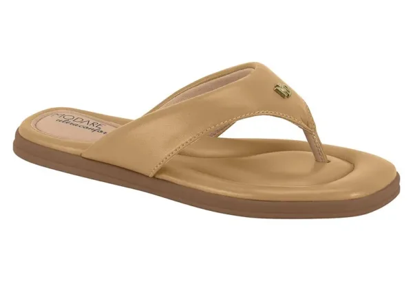 Sandalia Modare Napa Suprema Tan Camel — Modare Ultraconfort