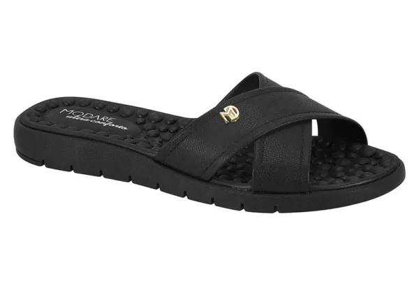 Sandalia Modare Np Cruzada Negro — Modare Ultraconfort