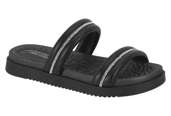 Sandalia Modare Tiras Negro Brillo — Modare Ultraconfort