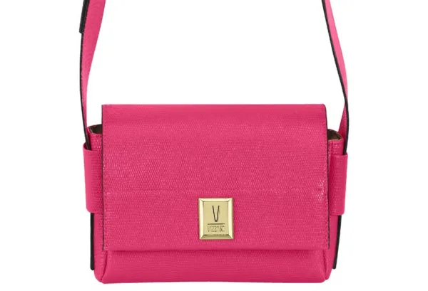 Cartera Vizzano napa lezard paris bag pink gloss — Vizzano