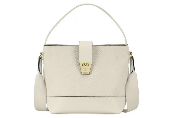 Cartera Vizzano Croco Blanco Off/Crema