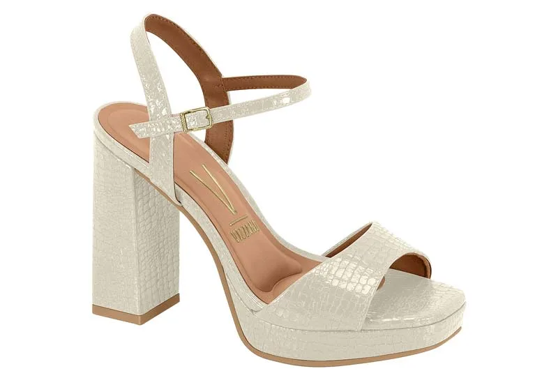 Plataforma Vizzano Charol Croco London Blanco — Vizzano