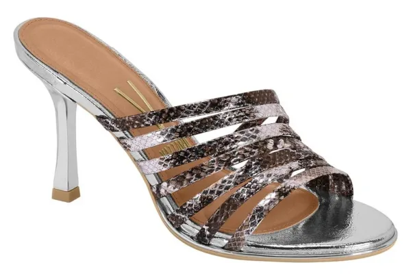 Sandalia AltaDestalonado Vizzano Cobra Metal Plata/blanco — Vizzano
