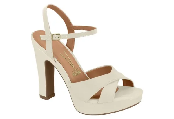 Sandalias Cruzadas T.Alto Vizzano Napa suave BlancoOff — Vizzano