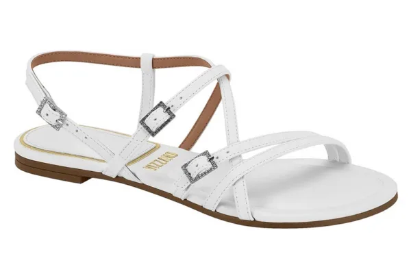 Sandalia Flats Hebillas Vizzano Napa suave Blanco — Vizzano