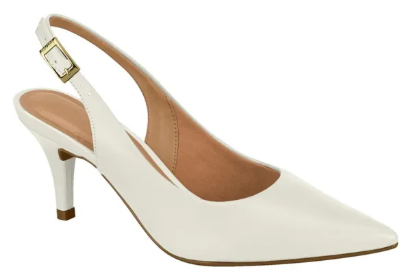 Stiletto Destalonado Vizzano Napa suave Blanco Off — Vizzano