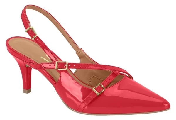 Stiletto Destalonado Vizzano Charol Premium Rojo — Vizzano