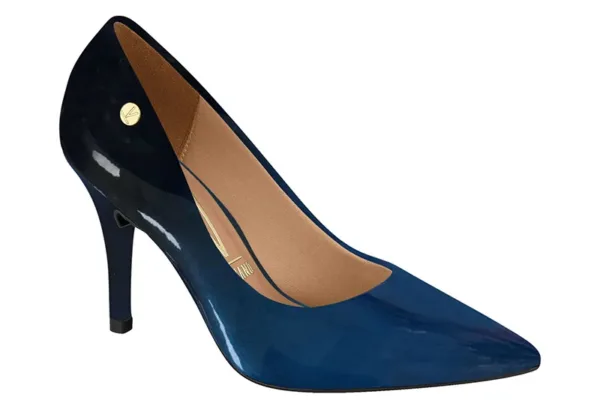 Stiletto Charol Degrade Azul/Negro — Vizzano
