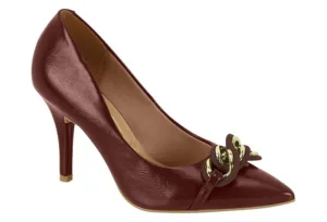 Stiletto Vizzano Cadena Napa Imperiale Carmin Oscuro — Vizzano