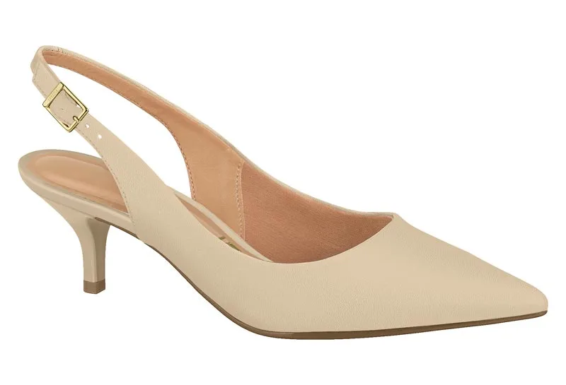 Stiletto Bajo Destalonado Vizzano Pelica Beige