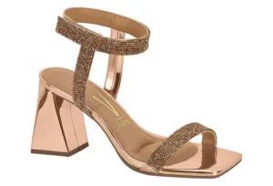 Tacón Vizzano metalizado oro rosa — Vizzano