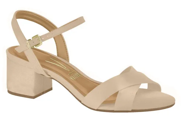 Tacón Vizzano napa suave beige — Vizzano