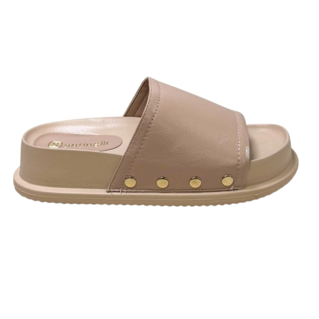Sandalia Santinelli Napa Duquesa Antique Beige